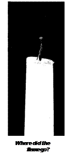 Text Box:
Where did the flame go?